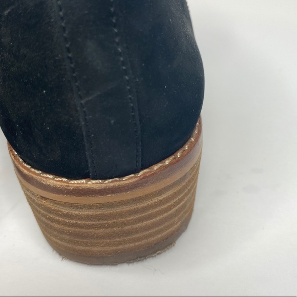 Aldo Suede Western Low Cut Bootie Black 11 - Picture 4 of 5